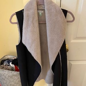 Faux fur/suede vest